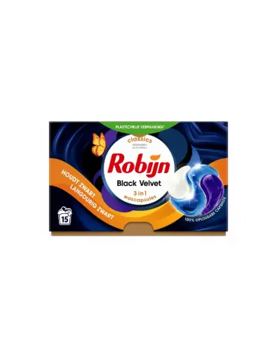 [105629] Robijn Wasmiddel caps black velvet (1x15 pcs)