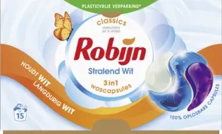 [105630] Robijn Wasmiddel caps stralend wit (1x15 pcs)