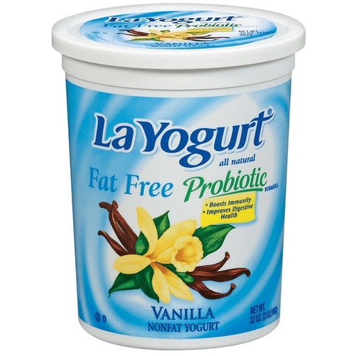 [104803] La yogurt quarts lf vanilla 8 x 32 oz