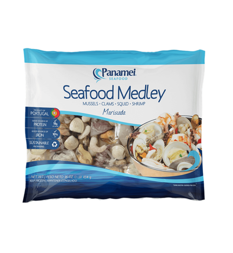 [102281] Panamei seafood medley mix iqf rtl portugal 24x1lb