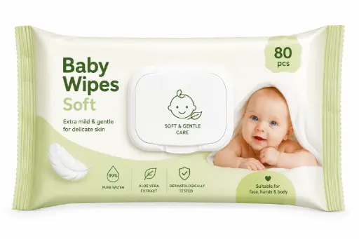 [105844] Baby wipes soft (1x80 pcs)