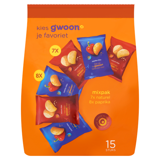 [105273] G'woon chips mixzak 12x375gr 