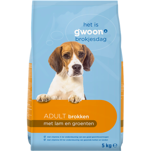 [104345] G'woon hond brokken lam 1x5000 gr