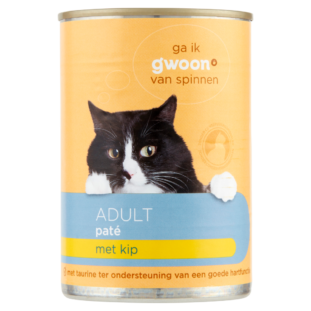 [104444] G'woon kat paté met kip 12x400 gr