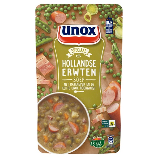 [104669] Unox hollandse erwten 5x570 ml