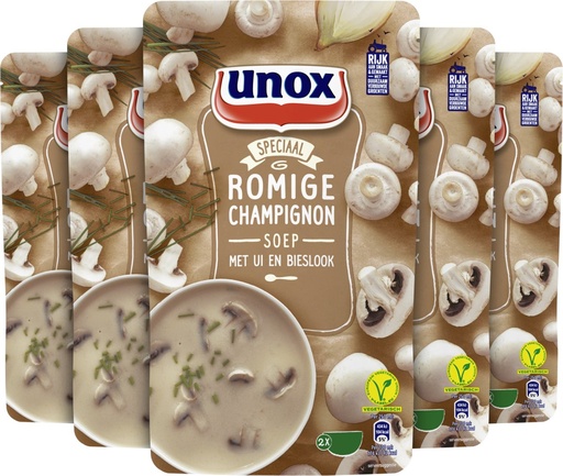 [104680] Unox Romige champignon soep 5x570 ml