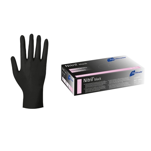 [105595] Nitril black Gloves 1x100st XL