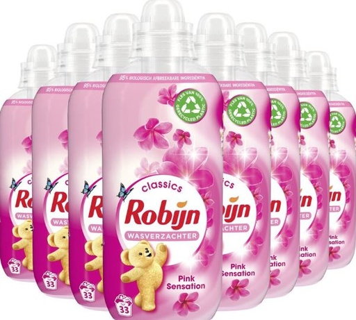 [105634] Robijn wasverzachter pink sensation 8x825ml  