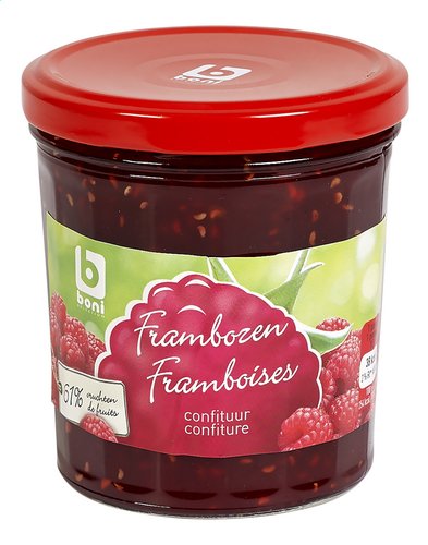 [105864] Boni confituur frambozen 61% 6x370g