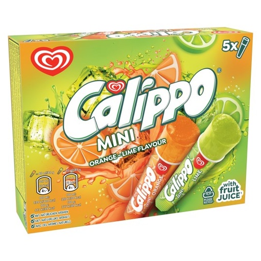 [105938] Ola calippo mini orange & lime 6x (5x80ml)