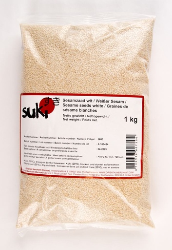 [105999] Suki white sesame seeds 1kg 