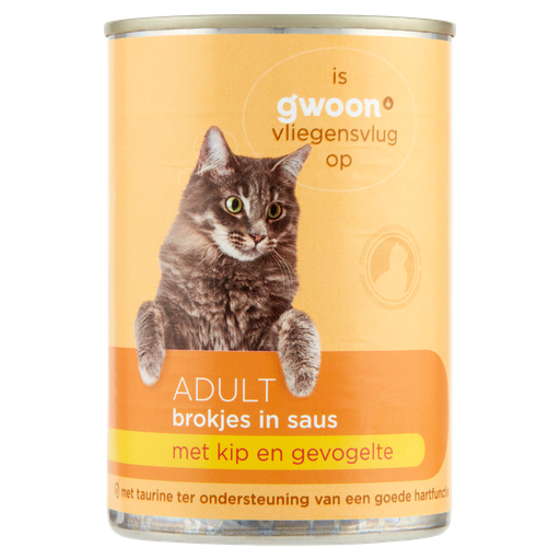 [105719] G'woon kat brokjes in saus kip/gevolgelte 12x415gr