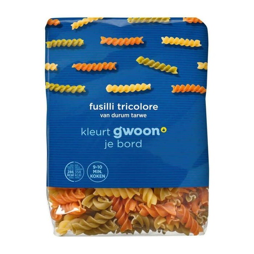 [104429] G'woon fusilli tricolore 10x500gr