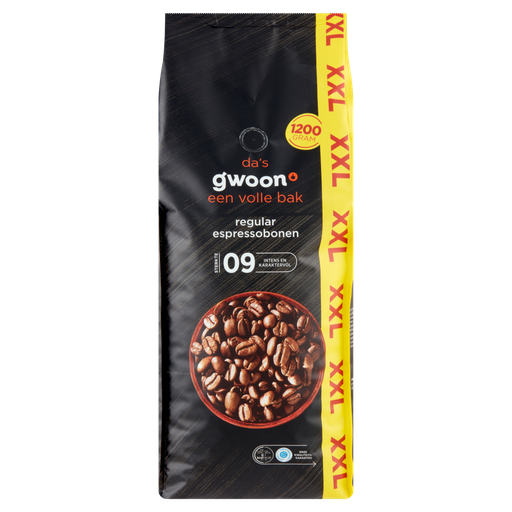 [105181] G'woon regular espresso bonen xxl 4x1200gr