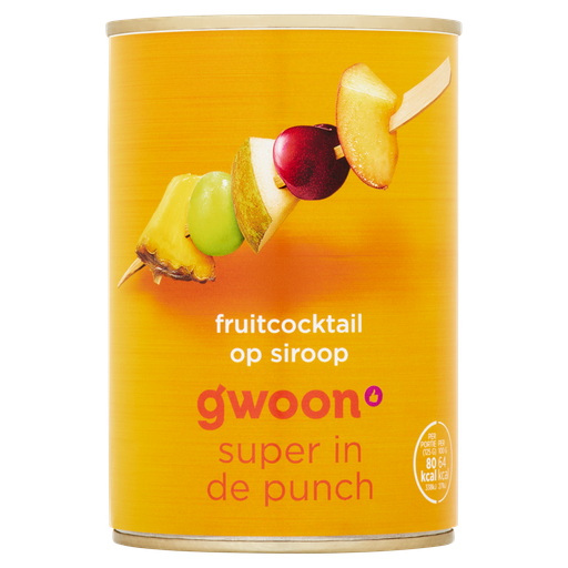 [105089] G'woon fruitcocktail op siroop 12x410gr