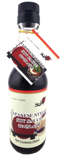 [106122] SUKI JAPANESE STYLE SOY SAUCE  12X250 ML